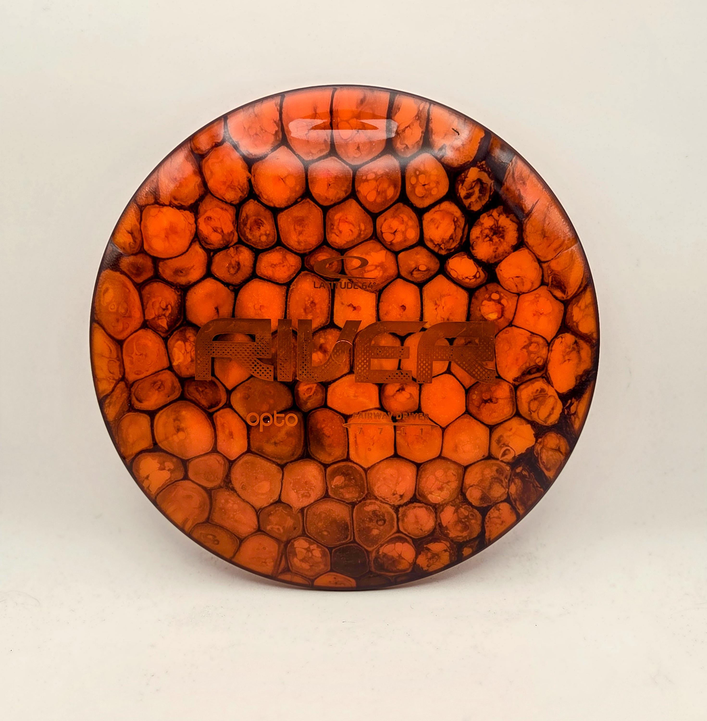 Custom Dyed Latitude 64 Opto River - Orange Cell Dye - 177g