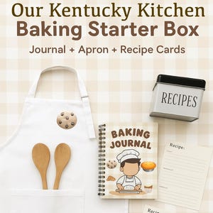 Gift Box for Kid Baking Basket, Cookie Decorating Kit, Craft Scrapbooking Kit, Family Memories Keepsake Box, Montessori School Activities