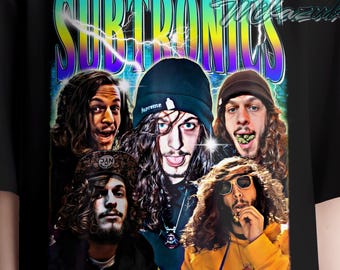 Vintage Subtronics T-shirt, DTG Grafisk Design, DJ-musik T-shirt