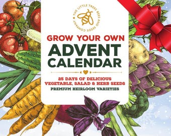 Gardening Advent Calendar: 25 Seed Packets, Eco-Friendly Christmas Gift
