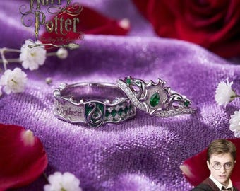 Anillo de la Casa del Águila de Ravenclaw, joyería de cosplay de anime, regalo para fans, entusiastas y coleccionistas.