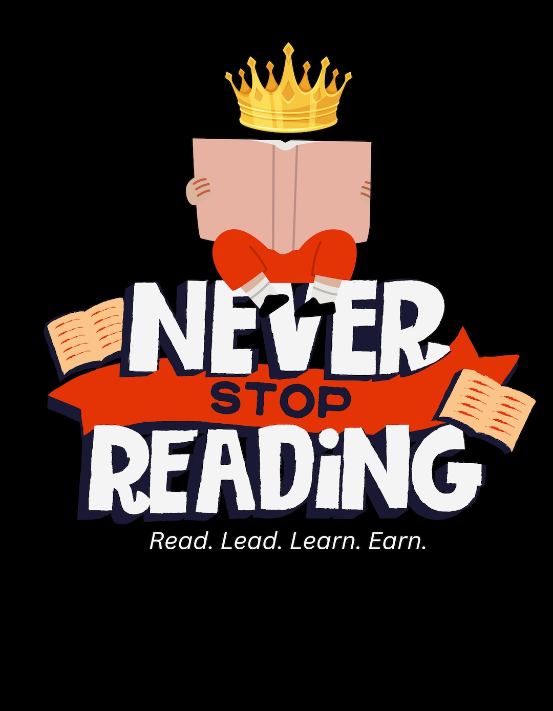 Stop Reading Script Never Stop Reading Printable: for Clothing or Poster (digital Download ...