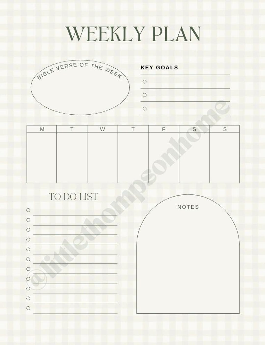 Christian Mom Weekly Planner | Faith-based Printable Organizer - Etsy