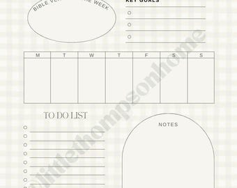 Christian Mom Weekly Planner | Faith-Based Printable Organizer