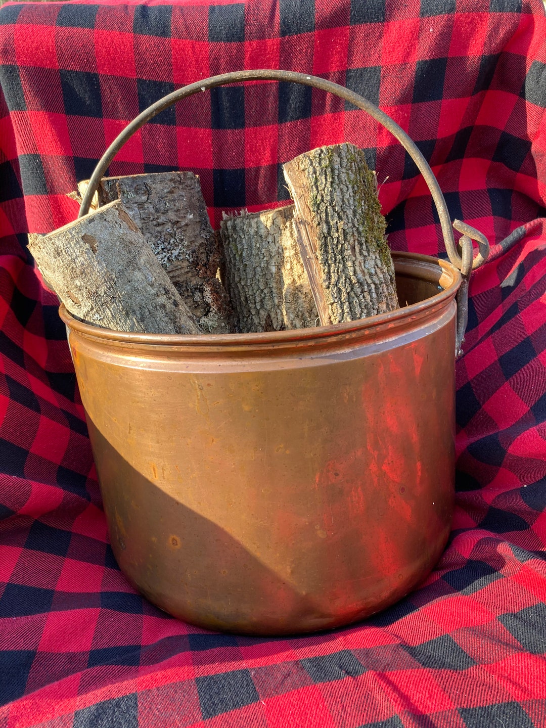 Antique Apple Butter Copper Kettle Etsy