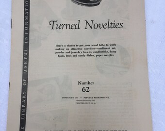 Popular Mechanics Press Turned Novelties and Wood Turning 1940s