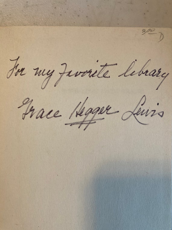 With Love From Gracie Sinclair Lewis, 1912-1925 by Grace Hegger