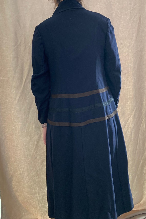 1920s Navy Serge Coat Dress - image 2