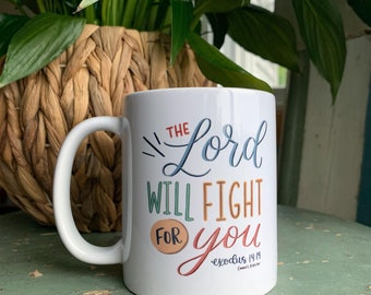 Locally Designed Bible Verse Ceramic Mug