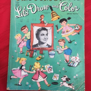 Ding Dong School "Let's Draw and Color" Coloring Book 1955