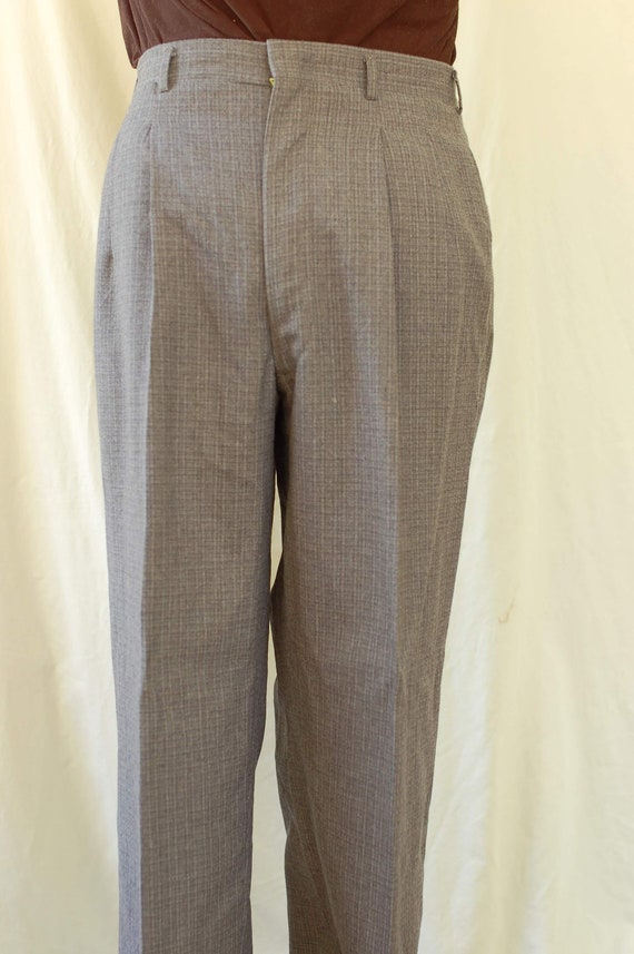 1950s Men's Grey Wool Suit - image 4