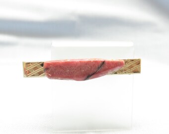Rhodonite Tie Clip