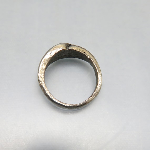 Vintage Sterling Silver Interlocking Ring - Size … - image 3