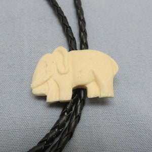 Handmade Elephant Bolo Tie, Cookie Like Bolo Tie