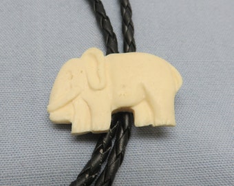 Handmade Elephant Bolo Tie, Cookie Like Bolo Tie