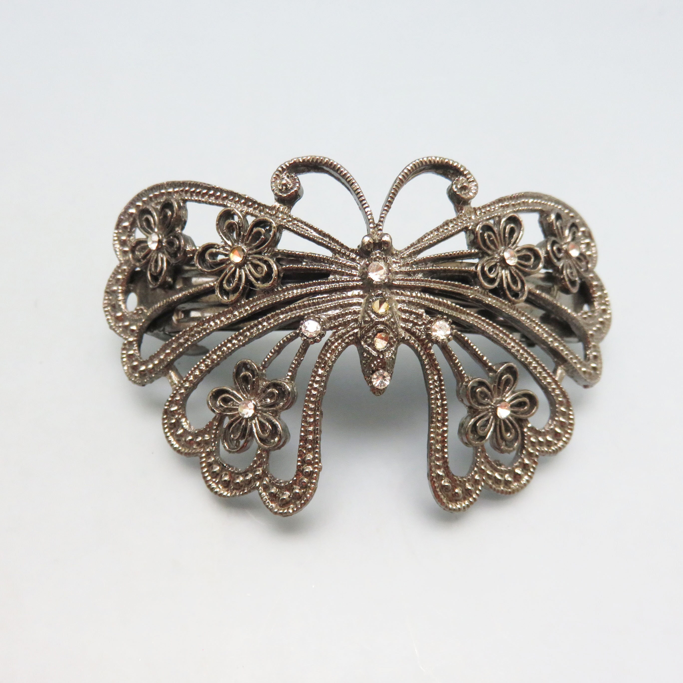 Rhinestone Barrettes Set Of Jeweled Butterfly Hair Clips Pink Crystals And Clear Crystals Gold Tone Barrett | Butterfly Hair Barrette Vintage Hair Clips Gift For Women Rhinestone Crystal Large Fashion Accessories French Rhinestone Barrettes Set Of Jeweled Butterfly Hair Clips Pink Crystals And Clear Crystals Gold Tone Barrett | Butterfly Hair Barrette Vintage Hair Clips Gift For Women Rhinestone Crystal Large Fashion Accessories French