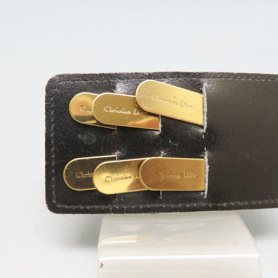 Christian Dior Collar Stays, In Original Leather … - image 2