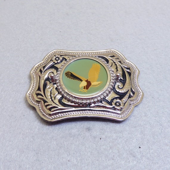 Bald Eagle Belt Buckle, Western Design, Vintage, … - image 2