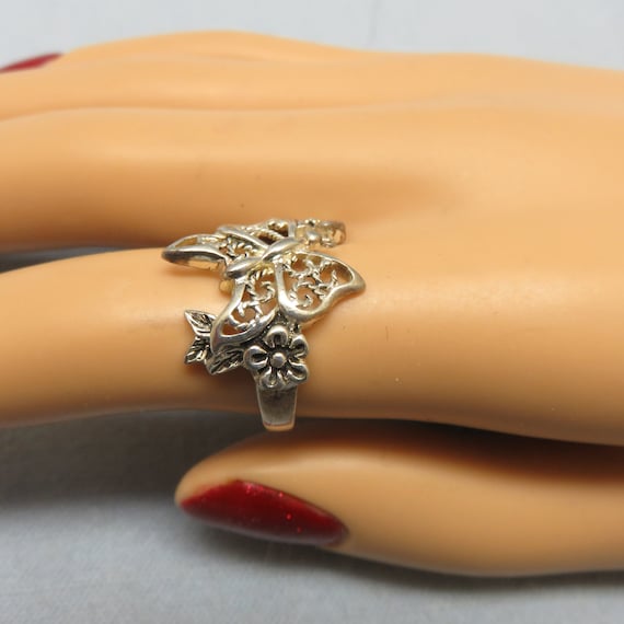 Sterling Silver Scrollwork Filigree Ring,  Size 6… - image 4