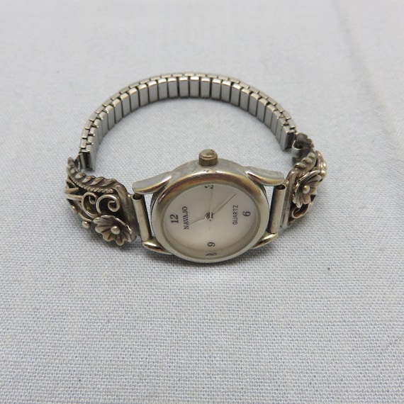 Native American Watch, Navajo Sterling Watch Tips,
