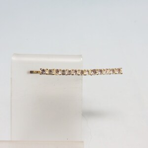 Clear Rhinestone Bobby or Hair Pin, Vintage