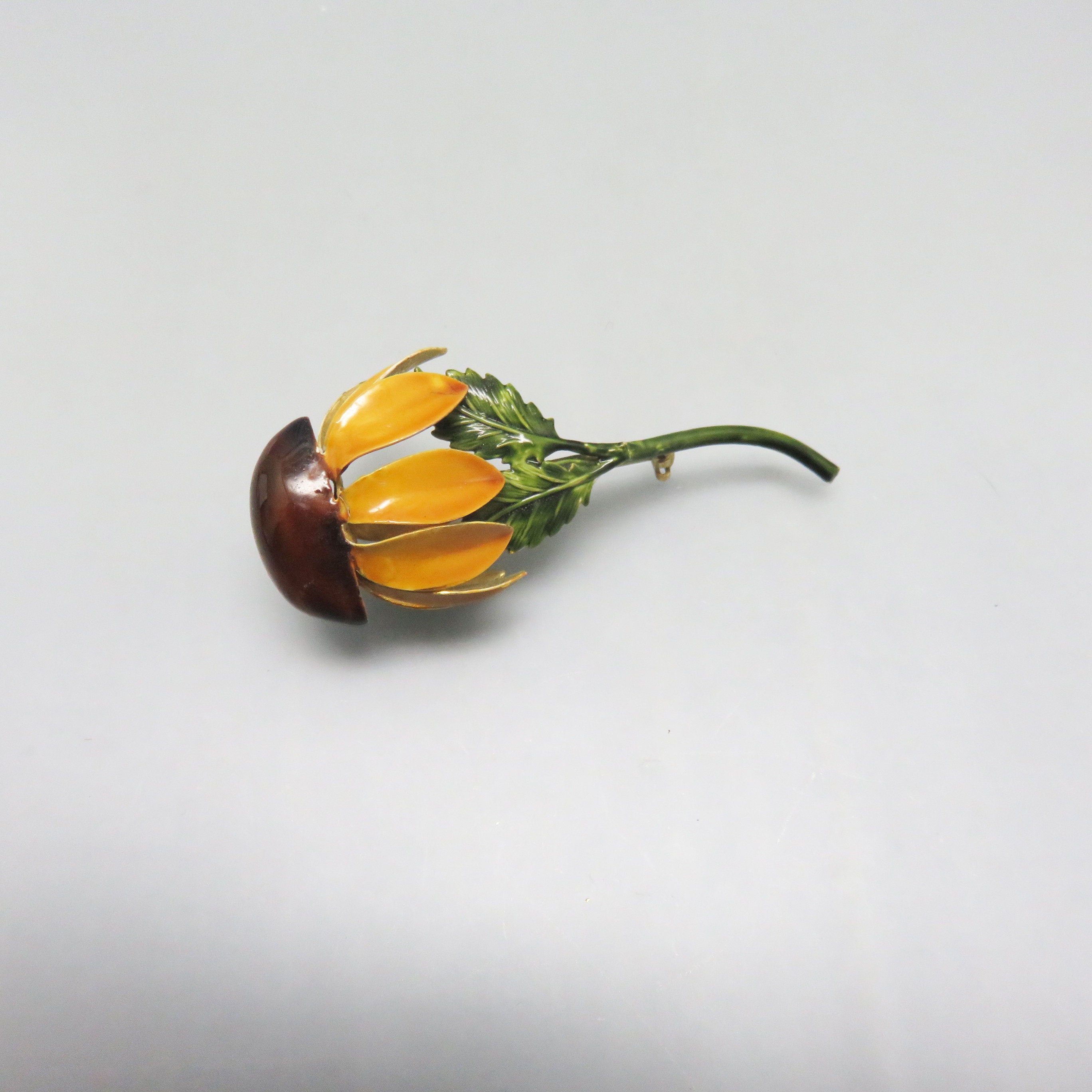 1960年代のブラックアイドスーザンブローチ：ロバートによるブラウン