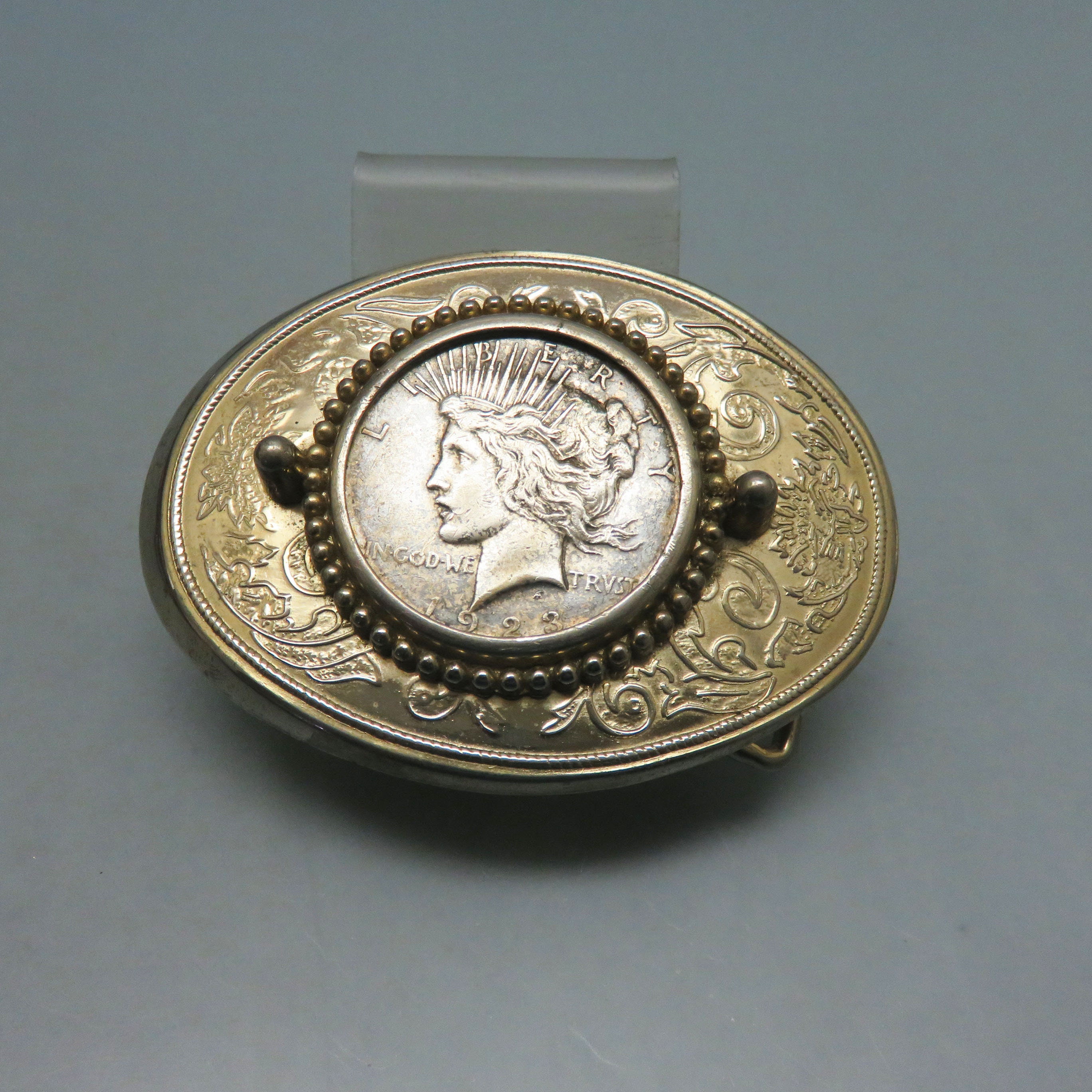 1923 Liberty Head Silver Dollar Coin Belt Buckle 
