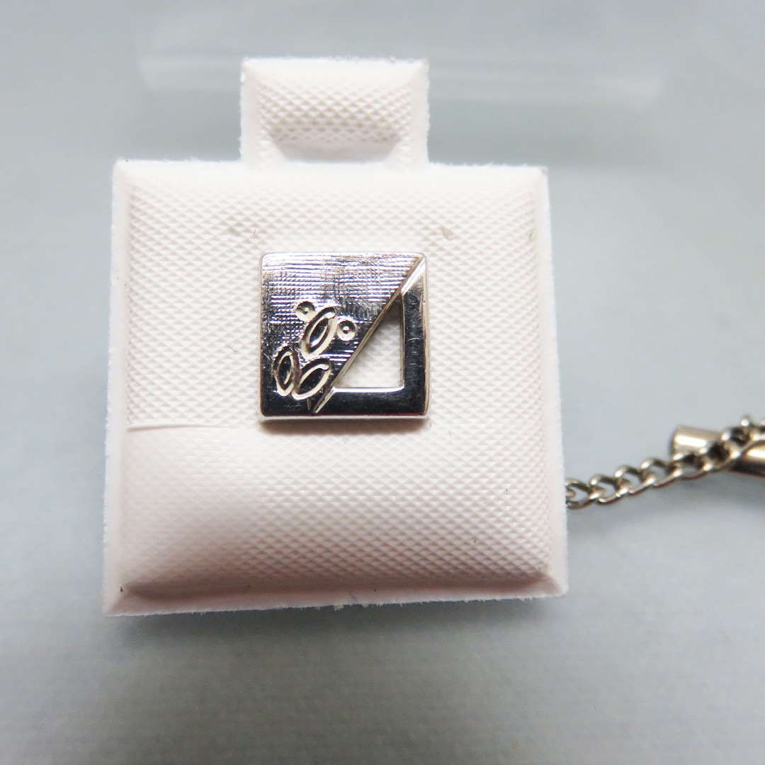 Vintage Silver Tone Engraved Monogram "A" Ring Size 5