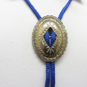 ネックレス・ペンダント Western Concho Bolo Tie #7810 Western Concho Bolo With Stone, Made in USA - Etsy