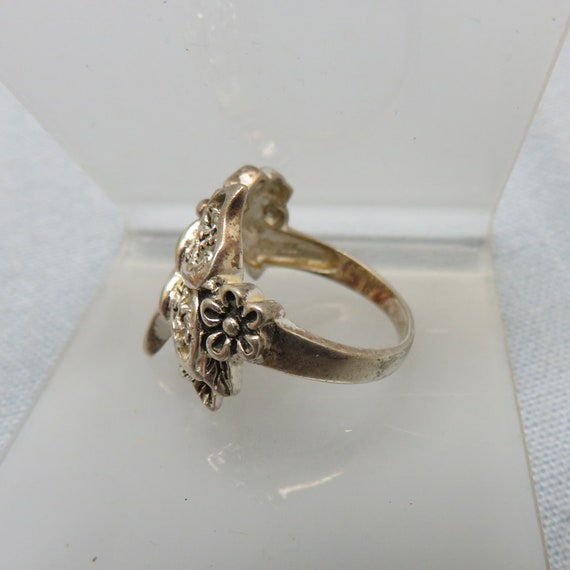 Sterling Silver Scrollwork Filigree Ring,  Size 6… - image 5