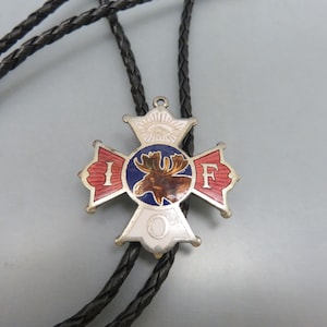 Vintage Loyal Order of Moose Bolo Tie*