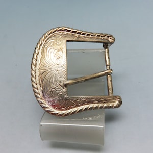 Silver Plated Belt Buckle, Vintage Western Buckle