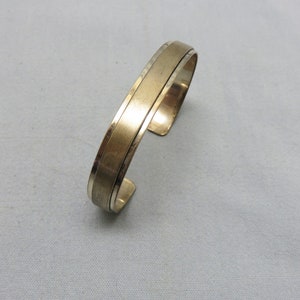 Unisex Sterling Cuff Bracelet, Matte and Shiny Finish, 1/2 Inch High, Beautiful