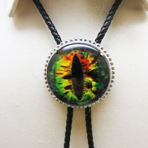 Handmade Eye of the Dragon Magical  Bolo Tie, Montana Made