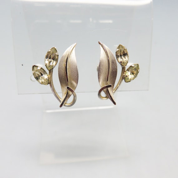 Star Art Sterling Screw Back Earrings, Vintage, W… - image 1