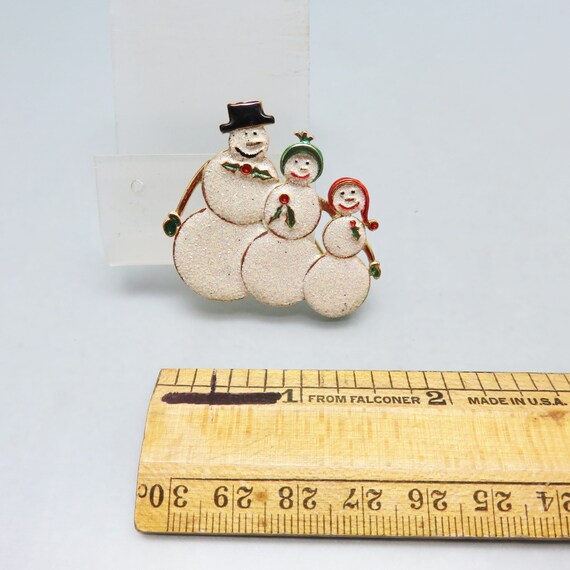 Snow Pin Christmas Holiday Winter Snowman Family Pin, Snow Ti… - Gem