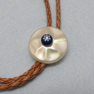 Vintage Button Bolo Slide, Handmade Rockin&#39; JK