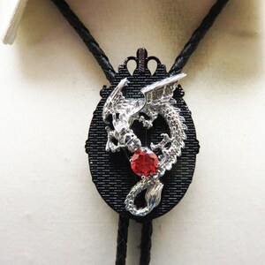 Fabulous Victorian Style Dragon Bolo Tie , MINT, Handmade in our Shop