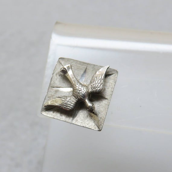 Sterling Swallow Bird Tie Tack or Tack Pin, Vinta… - image 1