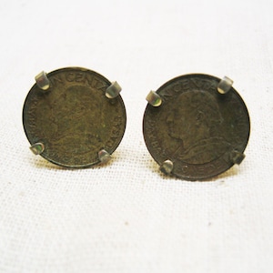 Centavo Coin Cuff Links, Swank, Vintage