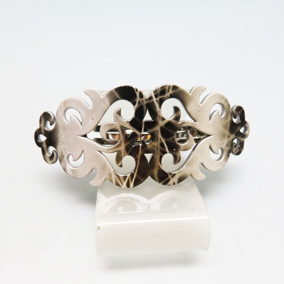Vintage barrette black and - Gem