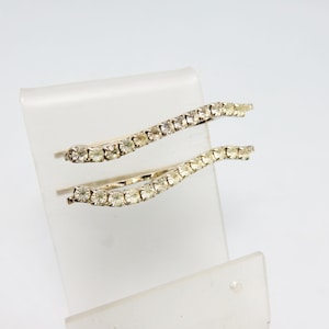 Pair of Vintage Rhinestone Bobby or Hair Pins