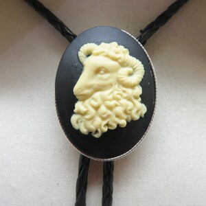 Aries the Ram, Handmade Zodiac Bolo Tie