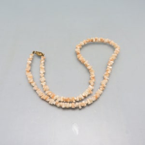 Vintage Angelskin Coral Necklace, 16 Inch Choker