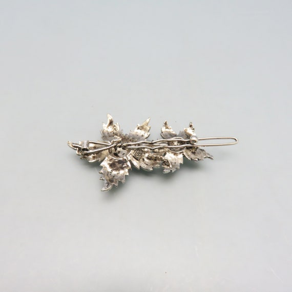 Vintage Rhinestone Flower Hair Barrette: Golden Aurora  display picture 1