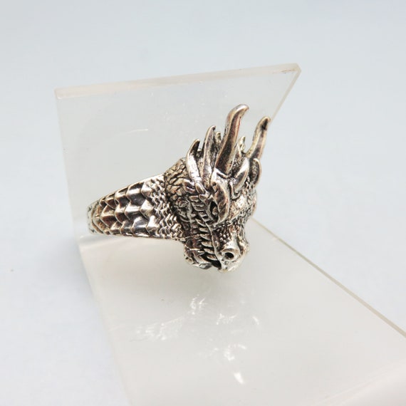Fabulous Vintage Rhodium Plated Sterling Silver D… - image 1