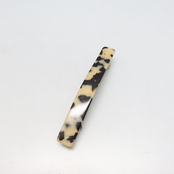 Vintage Tortoise Shell Plastic  Hair Barrette, 4 1/8th  inches