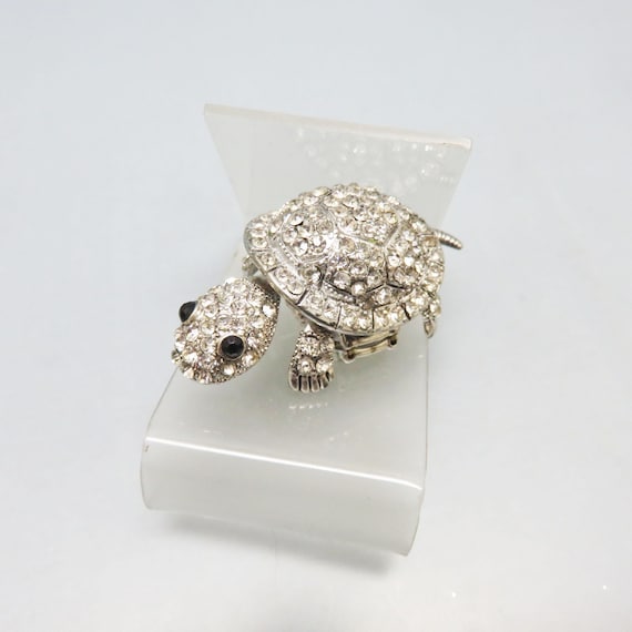 Vintage Turtle Ring,  Adjustable,  Movable Head a… - image 5