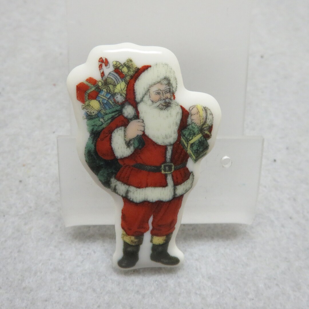 Spode Pin Vintage Spode Santa Claus Brooch, Vintage Christmas Pin - Etsy