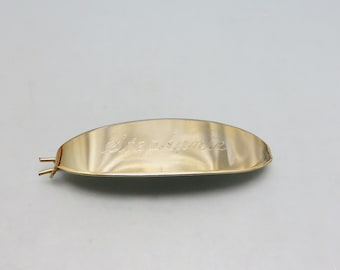 Brass  Stamped Metal Barrette, Engraved with the Name, Stephanie